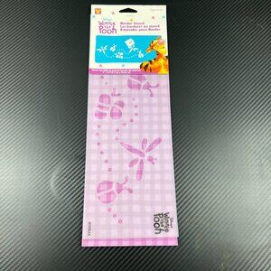 Disney Winnie The Pooh Border Stencil 5"x14" Bees Dragonflies Crafts Walls Decor
